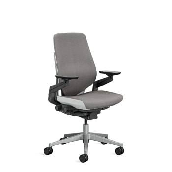 Gesture - Chaise de bureau ergonomique en tissu gris 66 x 62.5 x 104