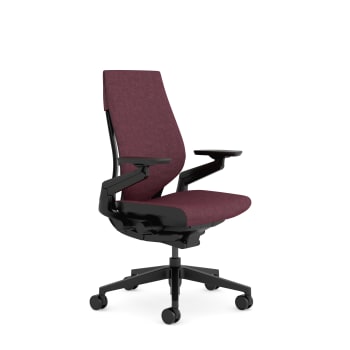 Gesture - Chaise de bureau ergonomique en tissu rose 66 x 62.5 x 104