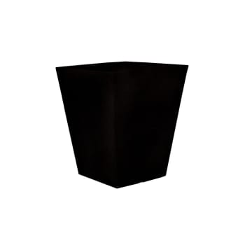 Camomila rústica - Macetero cuadrado estilo vintage muy resistente negro 40x40x40 cm