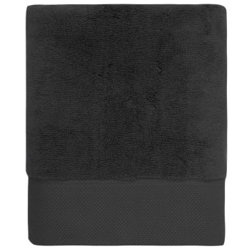 Sensoft - Drap de bain zéro twist 560 g/m²  noir 70x140 cm