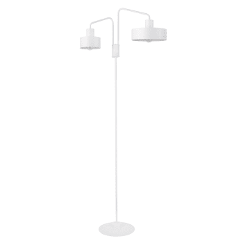 Genis 8 - Lámpara de suelo de aluminio blanco