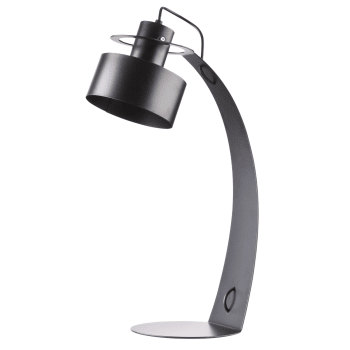 Mel 13 - Lámpara de sobremesa de aluminio negro de 52 cm