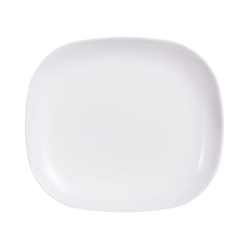 Sweet line - Assiette blanche plate 21.5 cm x 19 cm