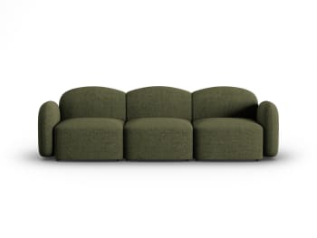 Blair - Canapé 3 places en tissu chenille vert chiné