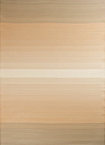 Capri - Tapis extérieur réversible motif ligne - Beige - 150x220 cm