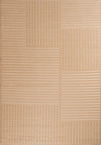 Capri - Tappeto da esterno reversibile motivo geometrico - Beige - 180x280