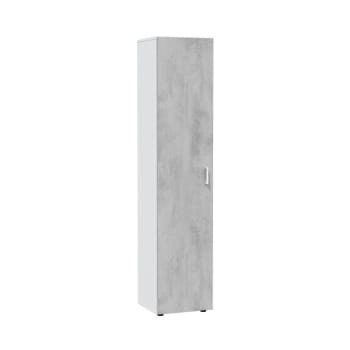 Armario multiusos 1 puerta melamina, blanco, 41 x 182 x 37cm