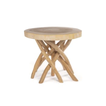 Gili - Tavolino in legno di teak e suar