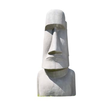 Statue jardin moai géant de l'ile de Pâques 1m50