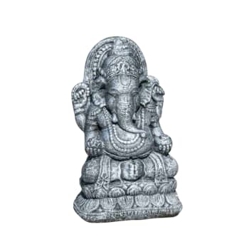 Estatua ganesh 40 cm negro gris