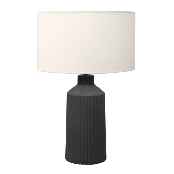 Moniq - Lampe de table en céramique noire