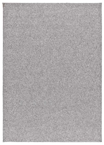 Petra - Tapis lavable argenté 120x170 cm