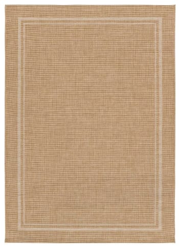 Guinea - Tapis d'intérieur-extérieur beige effet jute 80x150 cm
