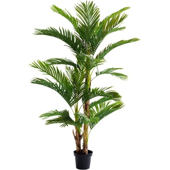 Plante artificielle palmier en polyéthylène et béton H190