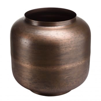 Jonas - Vase largeur 39cm hauteur 38cm acier couleur bronze cuivré