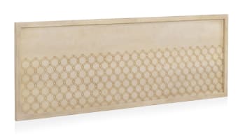Tête de lit en placage de chêne et finition beige 145x60 cm