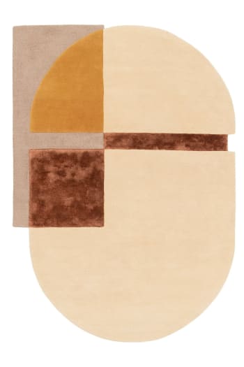 Form - Tapis en laine tendance et luxueux beige 160  x 230