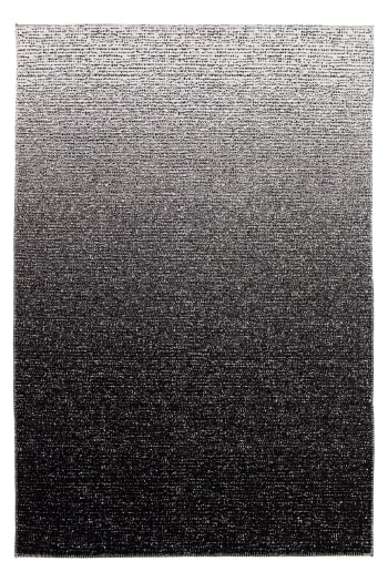 Gradient - Tapis contemporain 100% recyclé noir 160  x 230