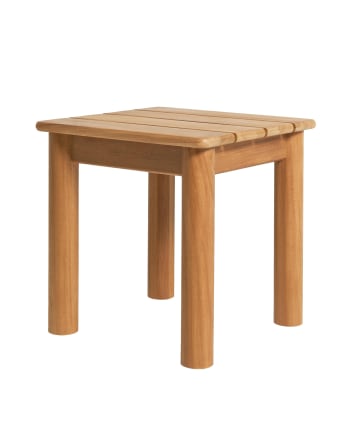 Raggio - Table d'appoint extérieure en bois d'iroko durable