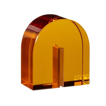 Arch - Serre-livres en verre ambre