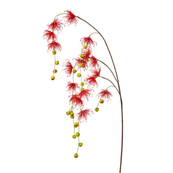 Tige de chrysanthème spider tombante artificielle rouge H145
