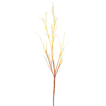 Branche de bois artificielle marron et orange H185