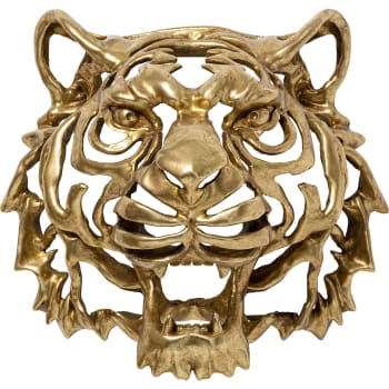 Tiger - Deco pared tigre dorado 39x43cm