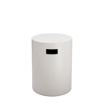 QUIRUMED Tabouret Pliant En Bois Avec Assise, Revêtement Bleu, Multi-usages, Table D'appoint Et Repose-Pieds, Simili Cuir, Transportable, Jusqu'à 100 Kg, 33 X 33 X 48