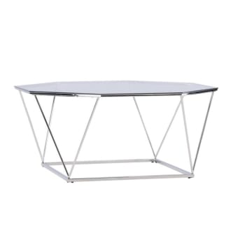 Ostro - Table basse design octogonale en verre