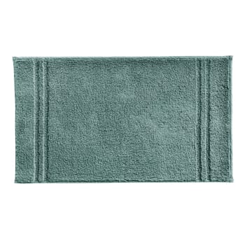 Lignus - Tapis de bain 50x90 vert de gris en coton