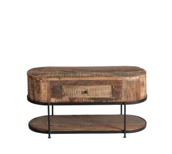 Vicky - Table console en bois marron 92x36 cm