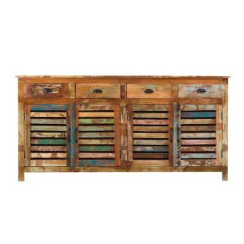 Ethnik - Buffet en bois multicolore 180 cm