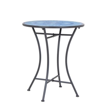 Palavas Tavolo Bistro Quadrato Pieghevole In Acciaio: 70x70 Cm, Grigio, Facile Da Riporre. Ideale Per Giardino E Balcone! - 3