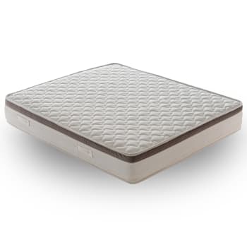 Canapé Abatible Blanco + Colchón Viscoelástico Imperium 135x190 Altura 30 Cm - WIN REST | Leroy