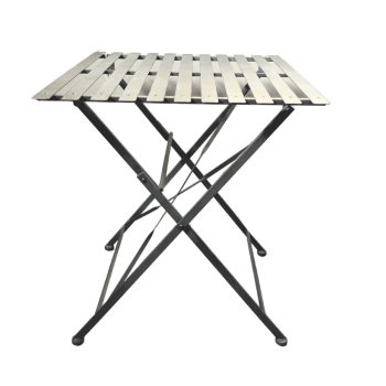 Table en métal grise 60 x 60 x 70 cm