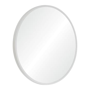 Ema - Miroir en métal rond D60cm EMA Blanc