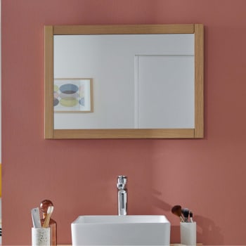Atoll - Miroir rectangulaire en bois 50 x 70 cm