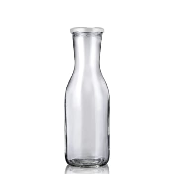 Carabistouille - Bouteille en verre 1L couvercle blanc