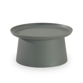 Murano - Table d’appoint ronde en polypropylène gris D70cm