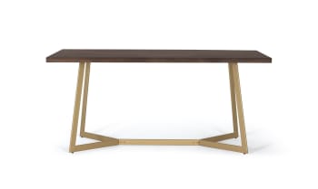 Bora bora - Table à manger bois de manguier et base métal 200cm