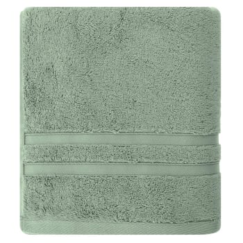 Lot de 9 serviettes de bain en coton vert olive MITIARO
