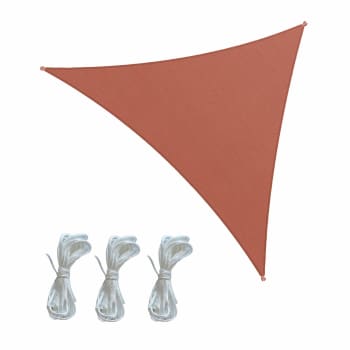 Toile d'ombrage triangulaire imperméable 3,6x3,6x3,6 en rouge