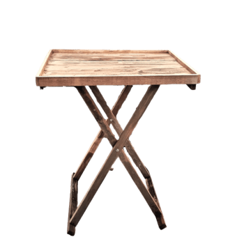 Table en bois marron 45 x 45 x 55 cm