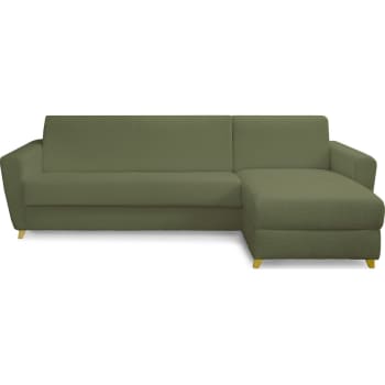 Canapé D'angle Convertible WARREN 3 Places Gris - HAPPY GARDEN