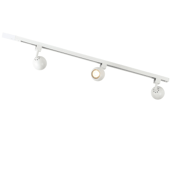 Binario URail 230V Per Illuminazione - Alluminio Segnale Bianco, Lunghezza 2m, Sistema Modulare