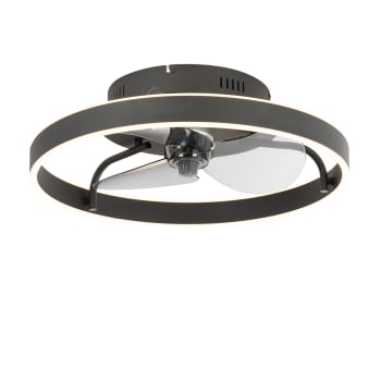 Maddy - Lampe ventilateur en acier noir