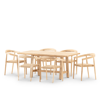 Siena & modena - Set repas 6pl table 170x90