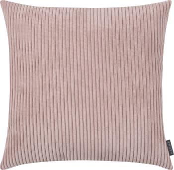 Shara - Housse de coussin gros velours cotelé rose 60x60 cm