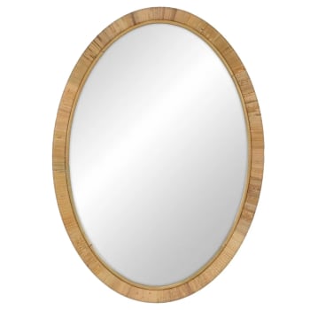Miroir ovale en rotin 50x2x70cm