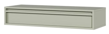 Evo - Console suspendue avec tiroir vert sauge 90x34 cm
